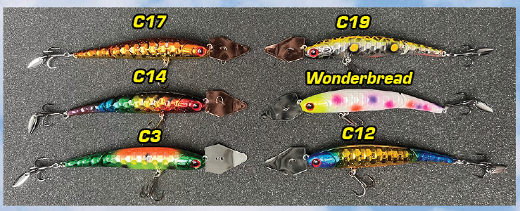 burt fishing lure 5" Jointed VM2500 Custom Painted