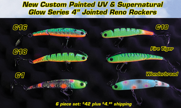 Custom Painted UV & Supernatural Glow Series 4” Jointed Reno Rockers 6 ...