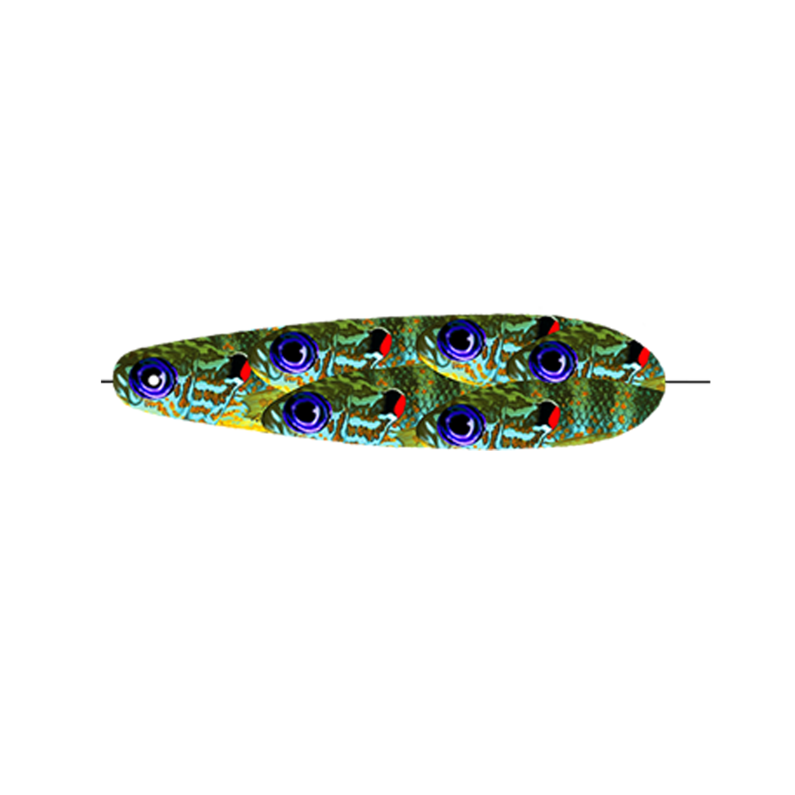 Electric Blue Sunfish Trolling Spoon