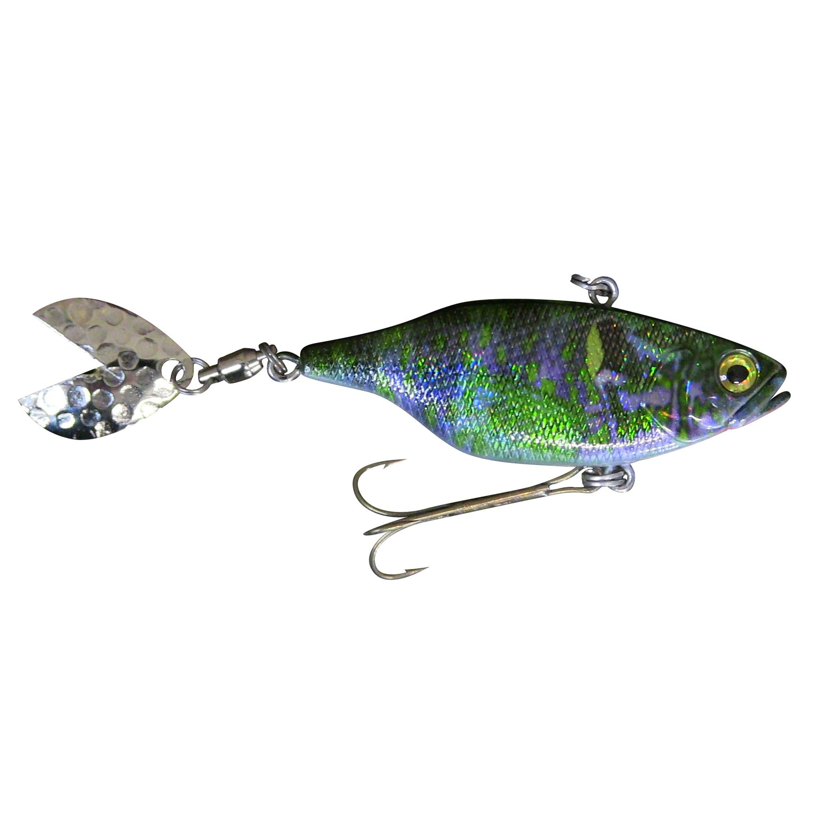 Electric Blue Sunfish 3" Flipper Tail Shad Lipless Crankbait