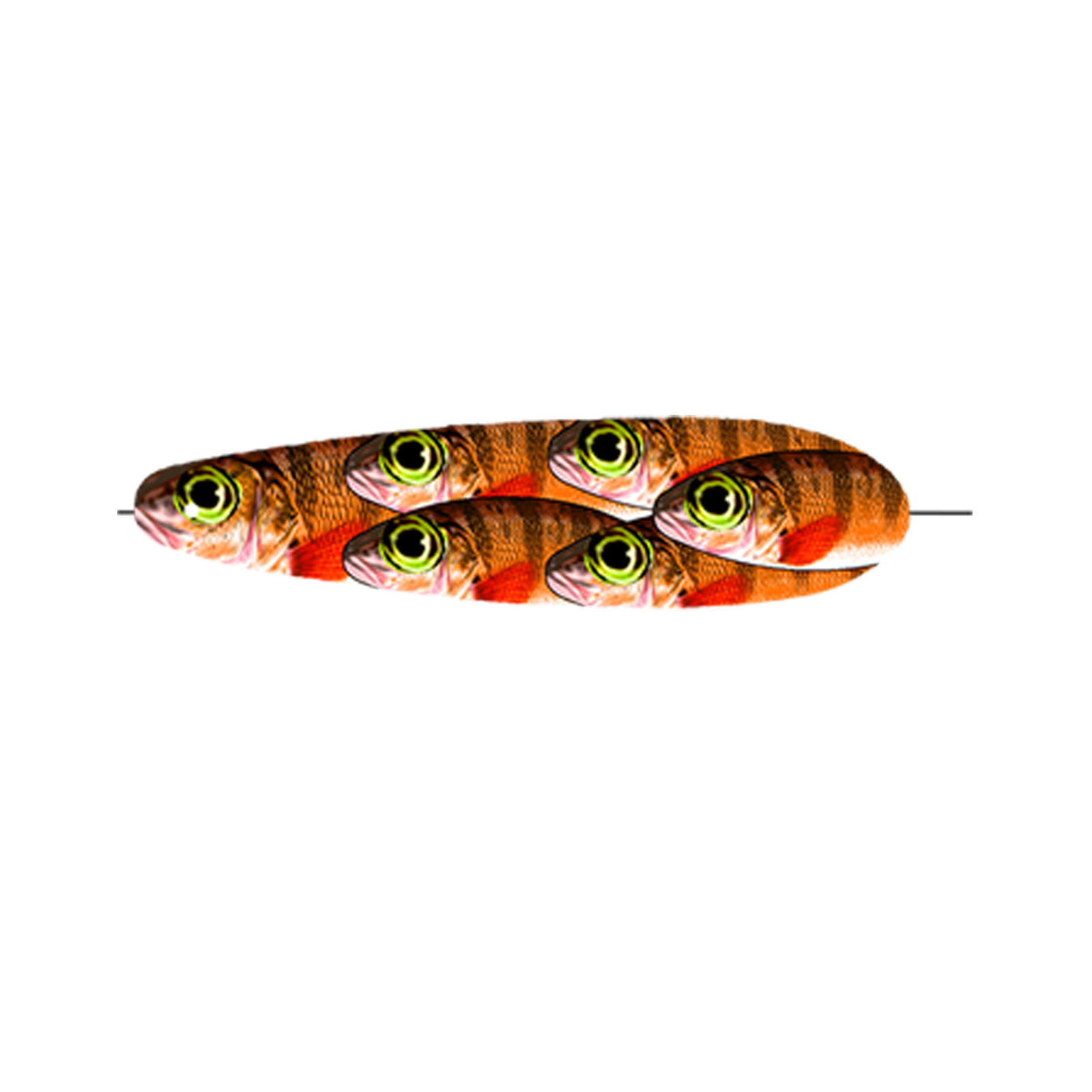 Orange Perch Trolling Spoon