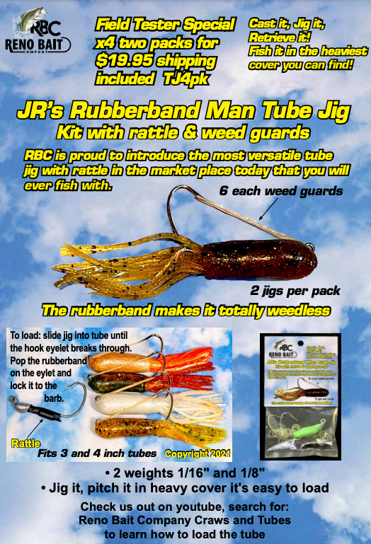 Rubberband-Man Tube Bait Kit - Reno Bait Company