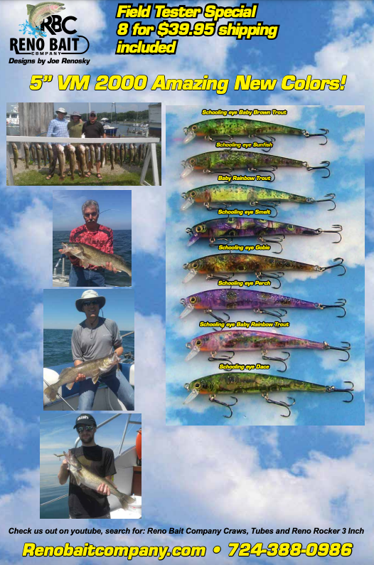 baby blue eyes fishing lures Walleye Field Tester 5" VM2000