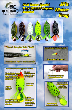 Motor Frog Field Tester Kit - Best Frog on the Market - Reno Bait